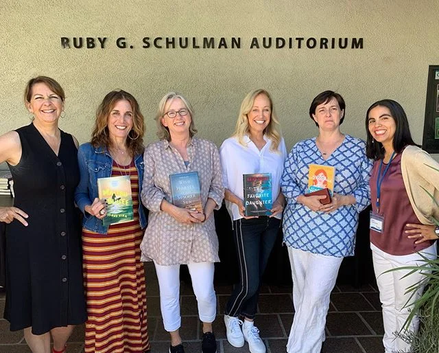 Tory Bilski with fellow authors and readers at the Ruby G. Schulman Auditorium in Carlsbad